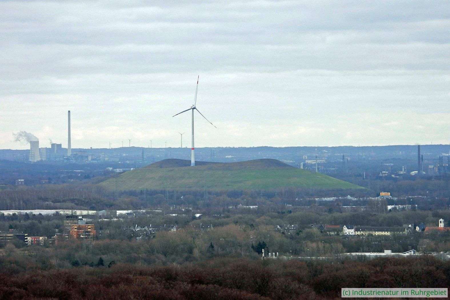 Die Mottbruchhalde von der Halde Haniel aus gesehen, 29.12.2022