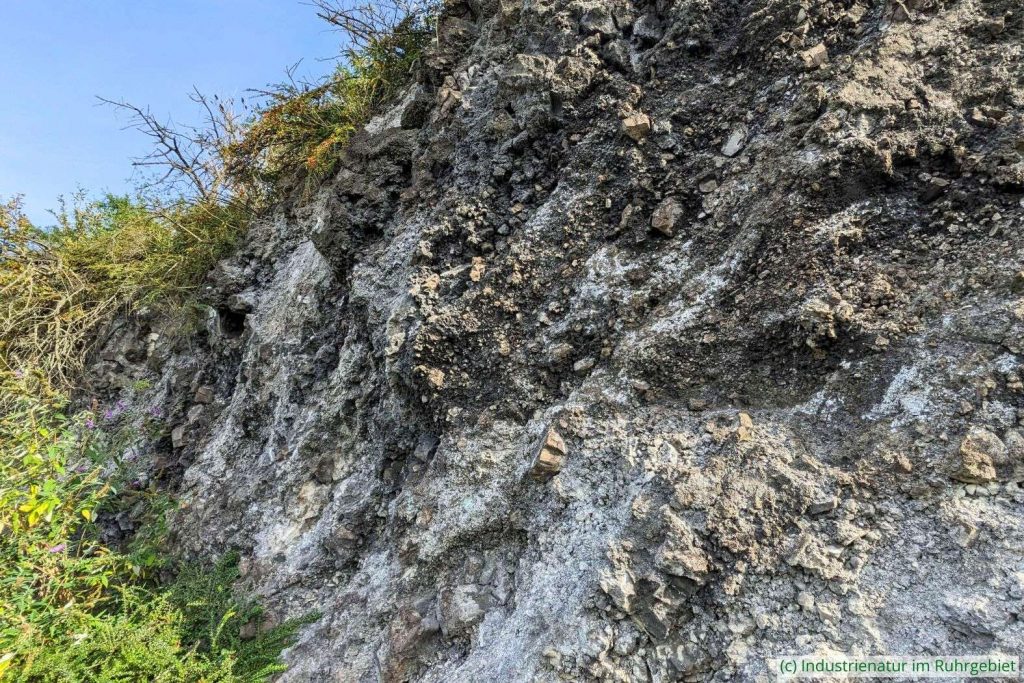 Die Halde Hympendahl in Dortmund besteht aus Hochofenschlacke, 10.10.2023