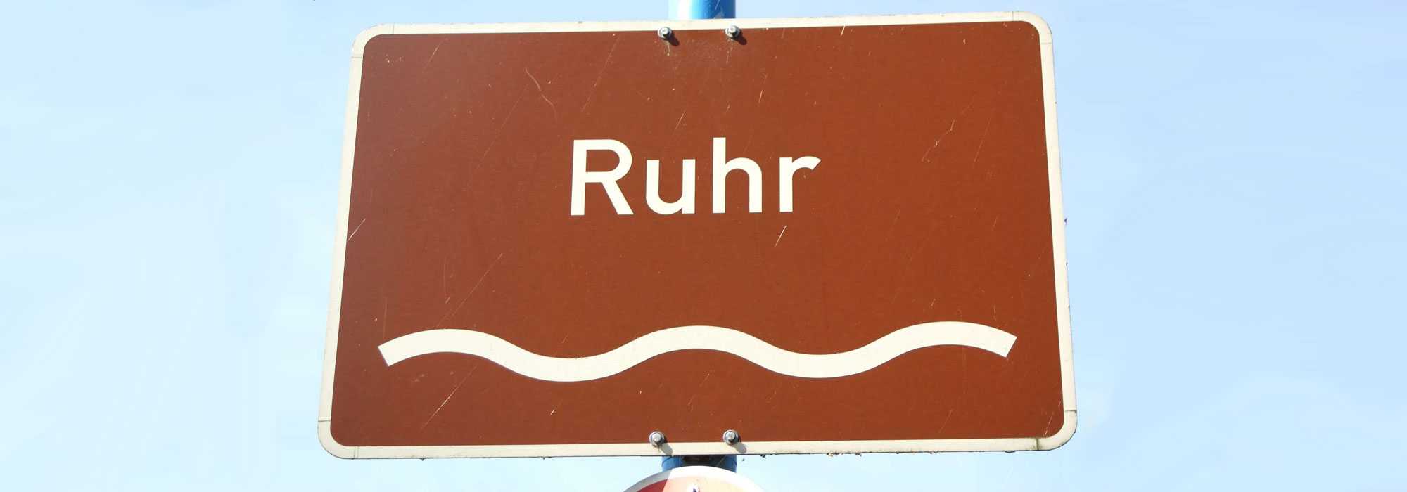 Schild „Ruhr“