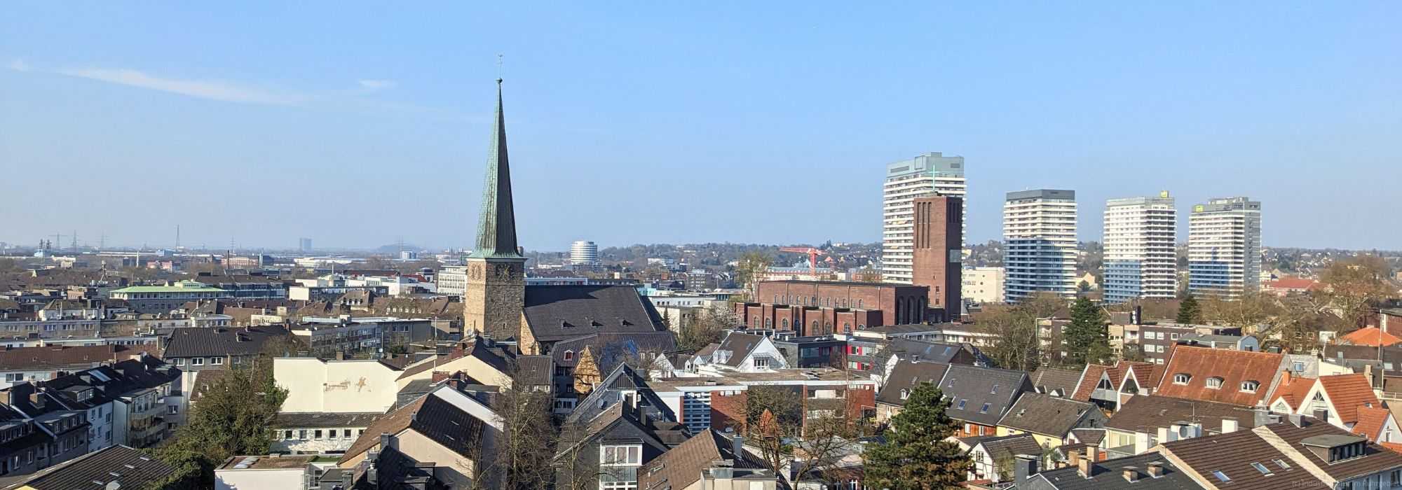 Blick auf Mülheim an der Ruhr, 28.03.2025