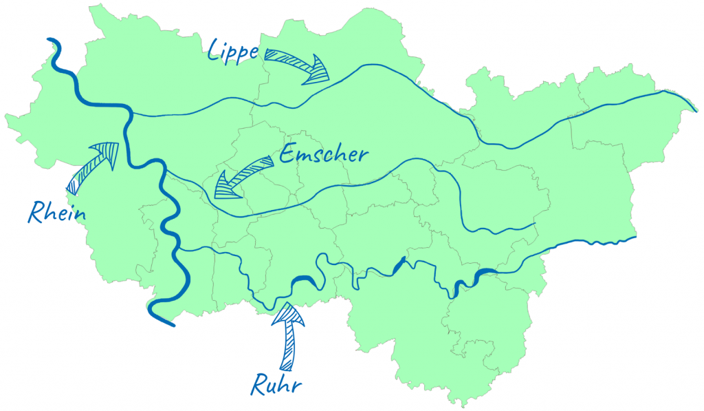 Flüsse des Ruhrgebiets