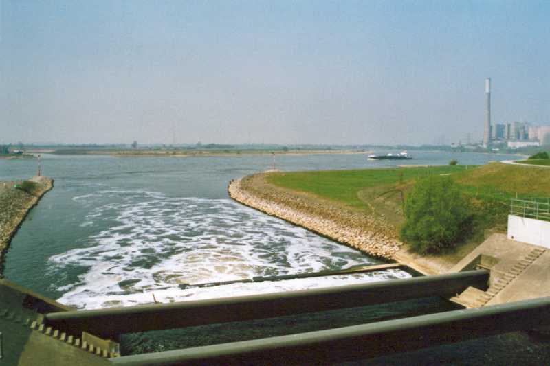 Die ehemalige Emschermündung in Dinslaken, 21.04.2003