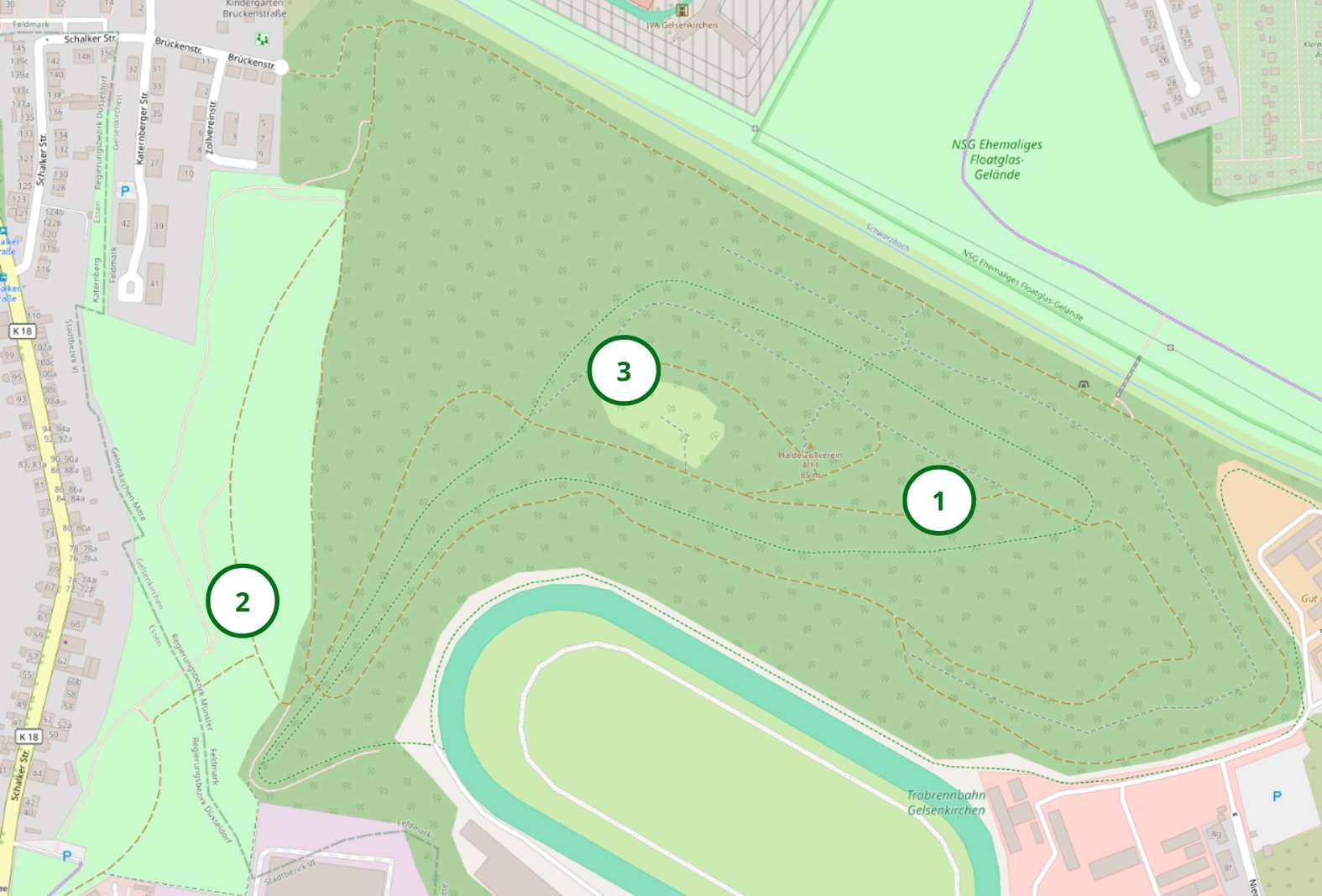 Landkarte Halde Halde Zollverein 4/11 © OpenStreetMap-Beitragende